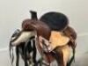 WESTERN BARREL RACING SHOW HORSE SADDLE WITH TACK SET - 7