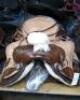 WESTERN BARREL RACING SHOW HORSE SADDLE WITH TACK SET - 9