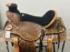 WESTERN BARREL RACING SHOW HORSE SADDLE WITH TACK SET - 2