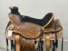 WESTERN BARREL RACING SHOW HORSE SADDLE WITH TACK SET - 3