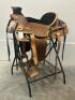 WESTERN BARREL RACING SHOW HORSE SADDLE WITH TACK SET - 7