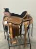 WESTERN BARREL RACING SHOW HORSE SADDLE WITH TACK SET - 8
