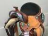 WESTERN BARREL RACING SHOW HORSE SADDLE WITH TACK SET - 4