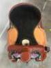 WESTERN BARREL RACING SHOW HORSE SADDLE WITH TACK SET - 5