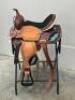 WESTERN BARREL RACING SHOW HORSE SADDLE WITH TACK SET - 7