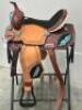 WESTERN BARREL RACING SHOW HORSE SADDLE WITH TACK SET - 8