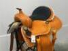 WESTERN BARREL RACING SHOW HORSE SADDLE WITH TACK SET - 5