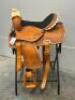 WESTERN BARREL RACING SHOW HORSE SADDLE WITH TACK SET - 7