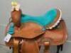 WESTERN BARREL RACING SHOW HORSE SADDLE WITH TACK SET