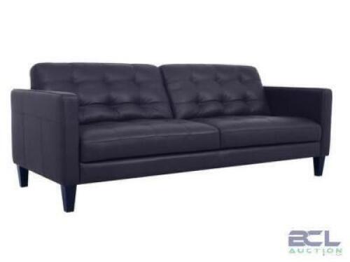 PEZLEY 86" LEATHER SOFA