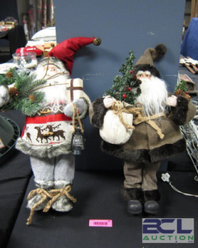 (2) - VINTAGE ST. NICHOLAS SANTA CLAUSE FIGURINES