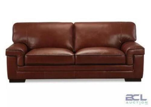 MYARS 91" LEATHER SOFA