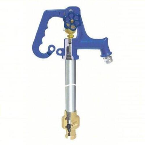 DESCRIPTION: (1) FROST PROOF YARD HYDRANT BRAND/MODEL: SIMMONS #482A16 INFORMATION: BLUE SIZE: 2 FT BURY DP, 54 IN OVERALL LG, 3/4 IN FNPT INLET SIZE