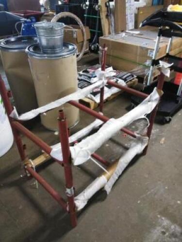 DESCRIPTION: (1) STORAGE RACK INFORMATION: RED, STEEL, HEAVY DUTY, MUST COME INSPECT QTY: 1