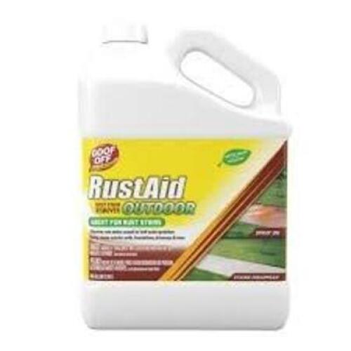 DESCRIPTION: (2) RUST STAIN REMOVER BRAND/MODEL: GOOF OFF RUSTAID SIZE: 1 GAL RETAIL$: $16.19 EA QTY: 2