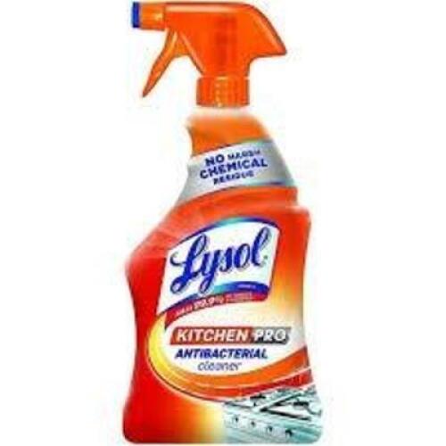 DESCRIPTION: (6) KITCHEN PRO ANTIBACTERIAL CLEANER BRAND/MODEL: LYSOL SIZE: 22 FL OZ RETAIL$: $6.82 EA QTY: 6