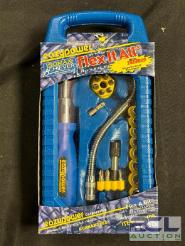26 PC. FLEX IT ALL RATCHETING SCREWDRIVER AND BIT SET WITH HARD SHELL CASE