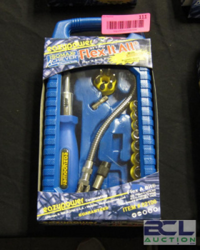 26 PC. FLEX IT ALL RATCHETING SCREWDRIVER AND BIT SET WITH HARD SHELL CASE