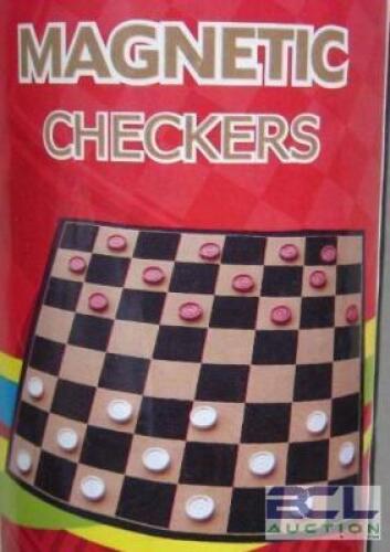 MAGNETIC CHECKERS SET