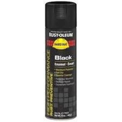 DESCRIPTION: (6) ENAMEL SPRAY PAINT BRAND/MODEL: RUST OLEUM #V2179838 INFORMATION: BLACK SIZE: 15 OZ RETAIL$: $11.25 EA QTY: 6