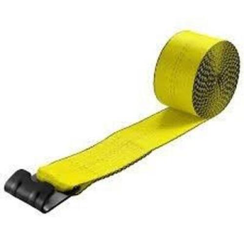 DESCRIPTION: (3) WINCH STRAP WITH FLAT HOOK BRAND/MODEL: VEVOR #PG 08240003 INFORMATION: YELLOW SIZE: 4" X 30' RETAIL$: $33.00 EA QTY: 3