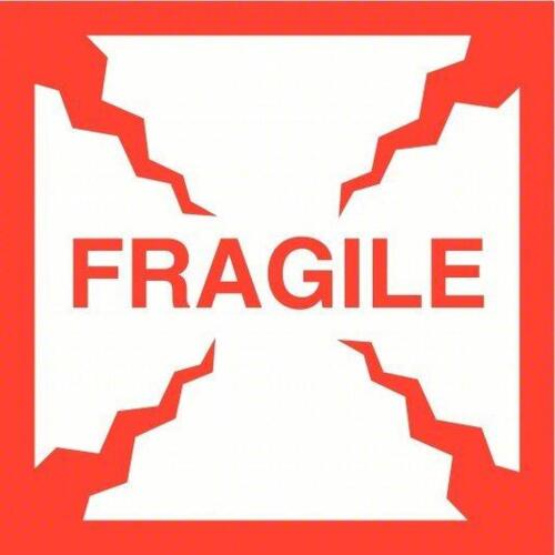 DESCRIPTION: (1) CASE OF (25) PACKS OF (50) INSTRUCTIONAL HANDLING LABELS BRAND/MODEL: TAPECASE #16U980 INFORMATION: FRAGILE, WHITE, 50 LABELS PER ROL