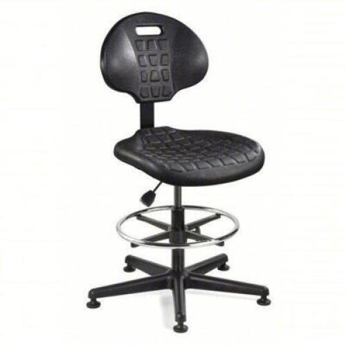 DESCRIPTION: (1) DRAFTING CHAIR BRAND/MODEL: BEVCO #1RL22 INFORMATION: BLACK, PLASTIC MATERIAL, ARMLESS ARM SIZE: 18 1/2 IN SEAT WD, 17 IN SEAT DP RET