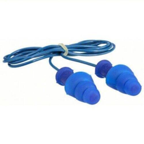 DESCRIPTION: (1) BOX OF (100) CORDED EAR PLUGS BRAND/MODEL: HONEYWELL #3GYD9 INFORMATION: BLUE, METAL DETECTABLE, REUSEABLE RETAIL$: $216.47 EA QTY: 1