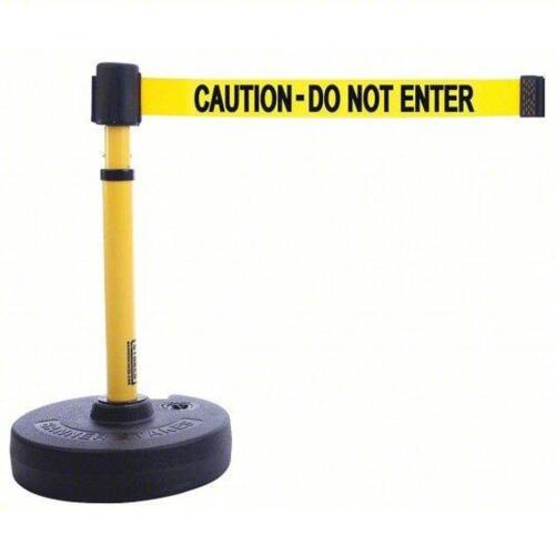 DESCRIPTION: (1) BARRIER POST WITH BELT BRAND/MODEL: BANNER STAKES #45NC16 INFORMATION: YELLOW, NO PATTERN, CAUTION DO NOT ENTER SIZE: 15 FT BELT LG,