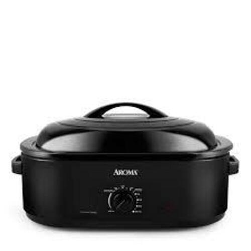 DESCRIPTION: (1) ROASTER OVEN BRAND/MODEL: AROMA SIZE: 18 QUART RETAIL$: $69.99 EA QTY: 1