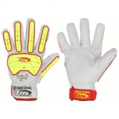 DESCRIPTION: (4) PAIRS OF LEATHER GLOVES BRAND/MODEL: RINGERS GLOVES #492R09 INFORMATION: DRIVERS GLOVE, GOATSKIN, PREMIUM, ANSI IMPACT LEVEL 1, 1 PR
