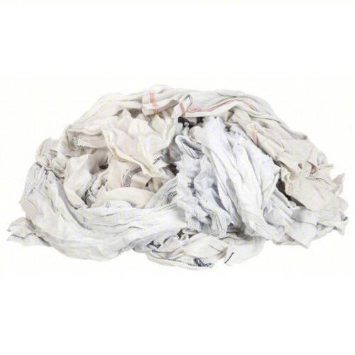 DESCRIPTION: (1) CASE OF CLOTH RAG COTTON T SHIRT BRAND/MODEL: TOUGH GUY #20G115 INFORMATION: WHITE SIZE: 25 LB RETAIL$: $100.00 EA QTY: 1