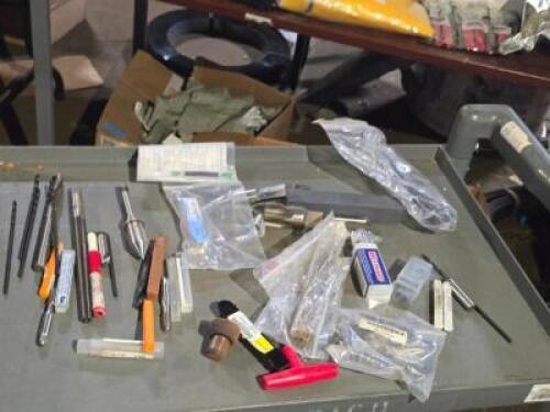 DESCRIPTION: (1) TRAY OF ASSORTED TOOLING AND ACCESSORIES INFORMATION: MUST COME IN TO INSPECT QTY: 1