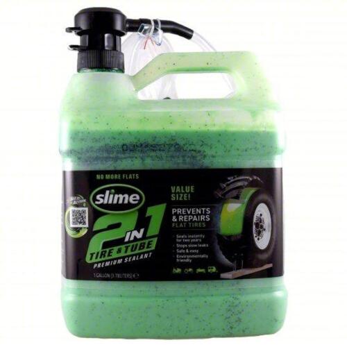 DESCRIPTION: (1) TIRE AND TUBE SEALANT BRAND/MODEL: SLIME 10195 SIZE: 1 GAL RETAIL$: 87.2 QTY: 1