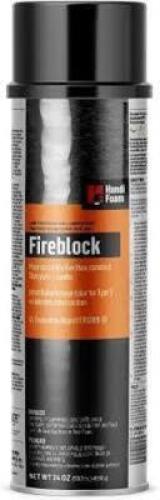 DESCRIPTION: (6) FIREBLOCK FOAM SEALANT BRAND/MODEL: HANDI FOAM P30181 SIZE: 24OZ RETAIL$: 65.45 QTY: 6