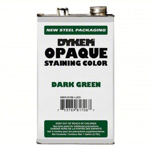 DESCRIPTION: (2) DARK GREEN OPAQUE STAINING COLOR BRAND/MODEL: DYKEM 891706 SIZE: 1 GAL RETAIL$: 375.22 QTY: 2