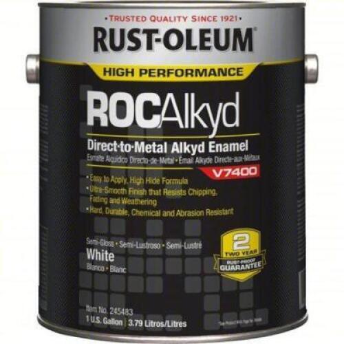 DESCRIPTION: (2) WHITE OIL BASED PAINT BRAND/MODEL: RUST-OLEUM 245483 SIZE: 1 GAL RETAIL$: 283 QTY: 2