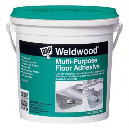 DESCRIPTION: (2) MULTI-PURPOSE FLOOR ADHESIVE BRAND/MODEL: DAP 00142 INFORMATION: MUST COME IN TO INSPECT SIZE: 1 GAL RETAIL$: 72.12 QTY: 2