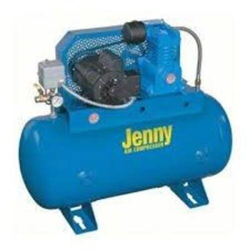 DESCRIPTION: (1) FIRE SPRINKLER AIR COMPRESSOR BRAND/MODEL: JENNY #K2S 30 INFORMATION: 12.4 CFM, 40 PSI, 30 GALLON TANK RETAIL$: $2360.01 EA QTY: 1