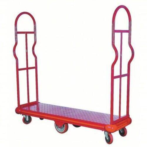 DESCRIPTION: (1) U BOLT PLATFORM TRUCK BRAND/MODEL: DAYTON #4VMD7 INFORMATION: RED, STEEL, 2000 LB CAPACITY SIZE: 63 1/2 IN X 16 IN X 9 1/2 IN RETAIL$