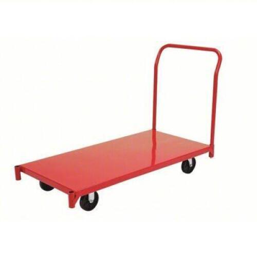 DESCRIPTION: (1) GENERAL PURPOSE STEEL DECK PLATFORM TRUCK BRAND/MODEL: DAYTON #3BE79 INFORMATION: RED SIZE: 1,600 LB LOAD CAPACITY, PHENOLIC, SOLID,
