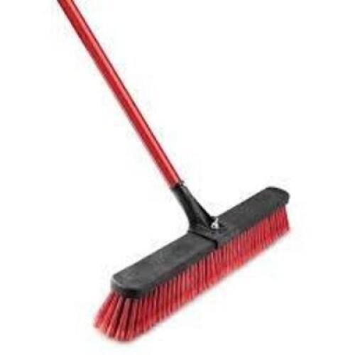DESCRIPTION: (2) MULTI SURFACE COMMERCIAL PUSH BROOM BRAND/MODEL: LIBMAN INFORMATION: BLACK SIZE: 24" RETAIL$: $15.97 EA QTY: 2