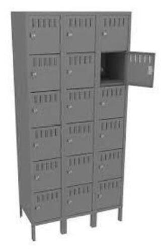 DESCRIPTION: (1) 6 TIER LOCKERSBRAND/MODEL: TENNSCO #BS6 121512 CINFORMATION: BEIGESIZE: 6 TIER, 3 WIDE, APPROX 12" X 36" X 72"RETAIL$: $1140.00 TOTALQTY: 1