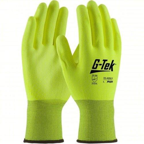 DESCRIPTION: (24) PAIRS OF KNIT GLOVES BRAND/MODEL: PIP #33 425LY/S INFORMATION: YELLOW, POLYESTER, HI VIS SIZE: SMALL RETAIL$: $106.00 TOTAL QTY: 24