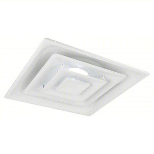 DESCRIPTION: (1) CEILING DIFFUSER BRAND/MODEL: PART NUMBER #4MJV3 INFORMATION: WHITE SIZE: 8IN DUCT SIZE SQUARE 4.5 IN DEPTH RETAIL$: $61.26 EA QTY: 1