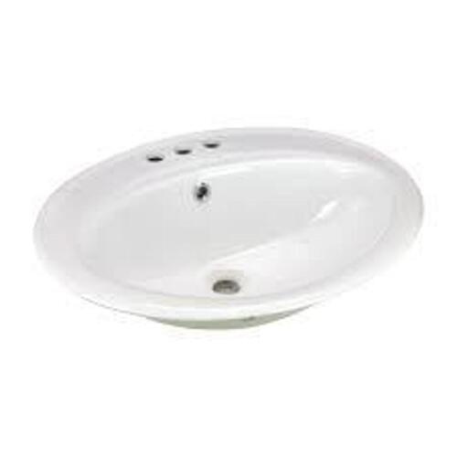 DESCRIPTION: (1) SINK DROP IN INFORMATION: WHITE, MUST COME IN AND INSPECT SIZE: 3 HOLES RETAIL$: $74.16 EA QTY: 1