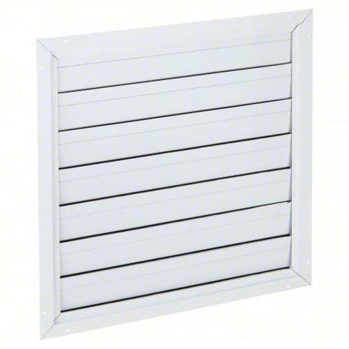 DESCRIPTION: (2) UNIVERSAL BACKDRAFT DAMPER BRAND/MODEL: DAYTON #4C224 INFORMATION: FOR 24 IN FAN, SINGLE PANEL, ALUMINUM SIZE: 26 IN H, 26 IN W, 1 5/