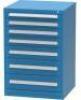 DESCRIPTION: (1) MODULAR STORAGE CABINET BRAND/MODEL: VIDMAR/XRP2102ALBB INFORMATION: BRIGHT BLUE/7-DRAWERS/COMPARTMENTS BINS, MUST COME INTO INSPECT