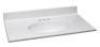 DESCRIPTION: (1) VANITY TOP BRAND/MODEL: DESIGN HOUSE/550442 INFORMATION: WHITE/CULTURED MARBLE RETAIL$: 183.95 SIZE: 37"L X 19"W QTY: 1