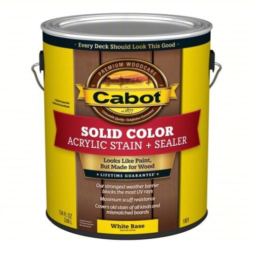 (1) FL. WHITE SOLID COLOR STAIN AND SEALER